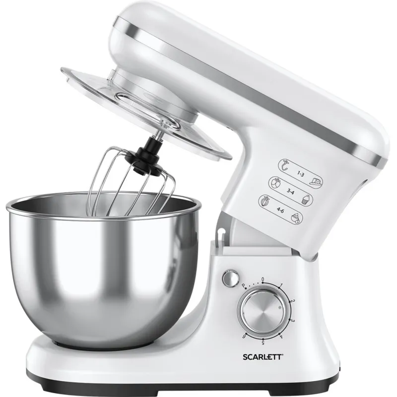 Миксер SCARLETT SC-SM10S50, планетарный, 1400Вт, белый