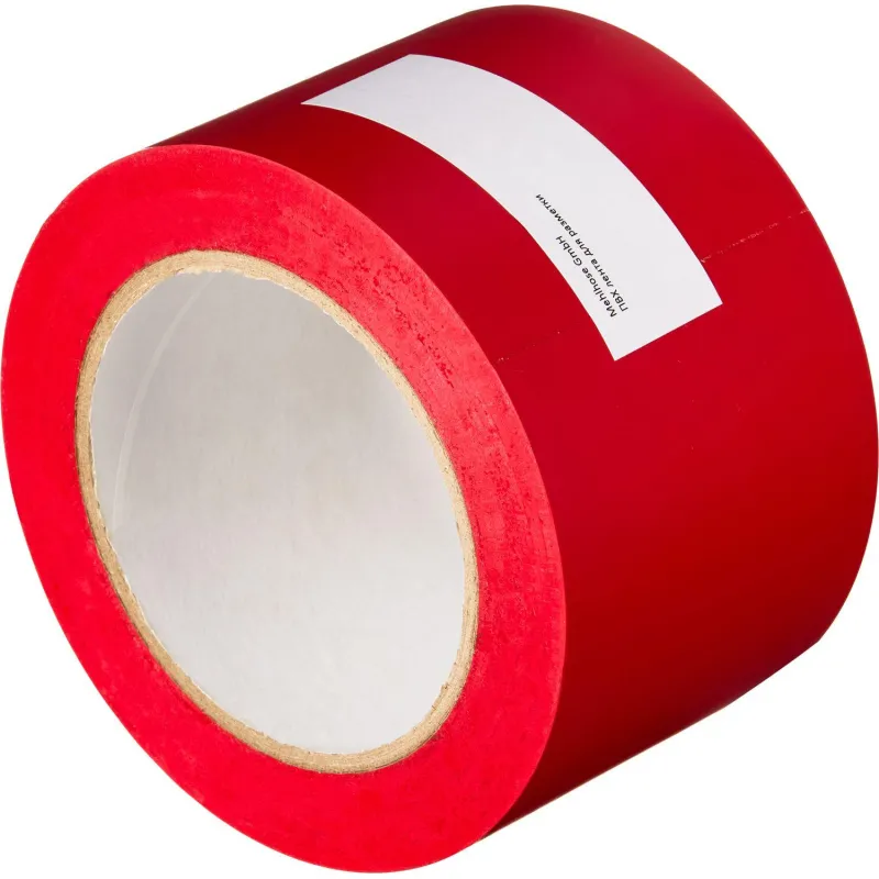 Лента для разметки ПВХ,150 мкм,75ммx33м,цвет красный (KMSR07533)