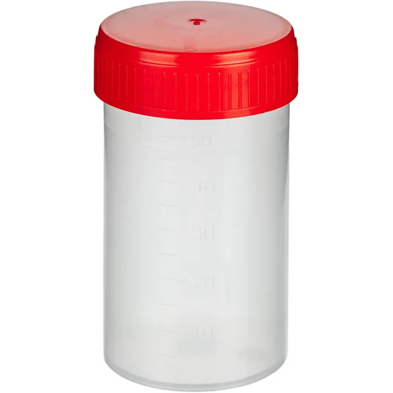 Контейнер д/сбора биопроб 60 мл стерил.,  инд. уп,  50 шт/уп ЕВРОКЭП