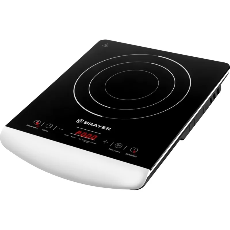 Плита индукционная Brayer 2801BR,настол.1 конф,2000Вт,зак.стекло,сенс. упр