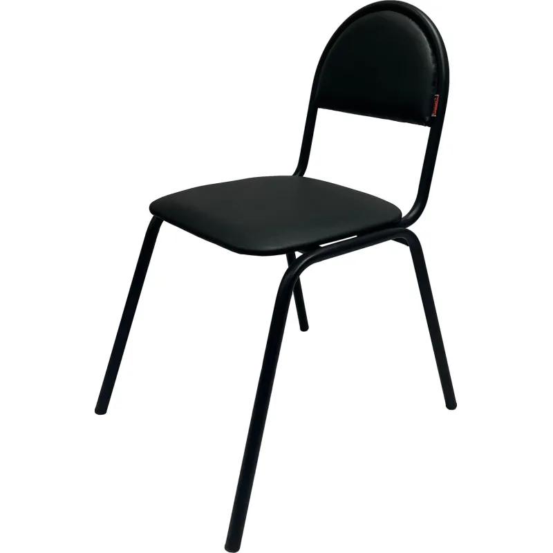 Стул КО_Echair 00С Серна каркас черный, к/з черный 201