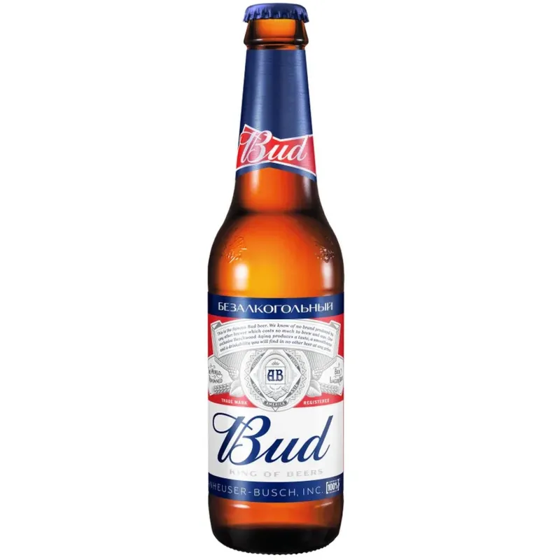 Пиво безалкогольное Bud ст/бут 0,330 л