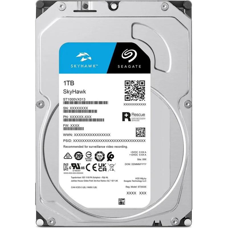 Жесткий диск Seagate SkyHawk 1TB, 3.5, 5400 RPM, SATA, 256MB(ST1000VX013)