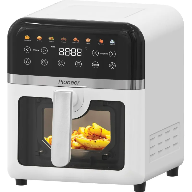 Аэрогриль Pioneer SM520D white, Мощность: 1850 Вт, объем: 8 л