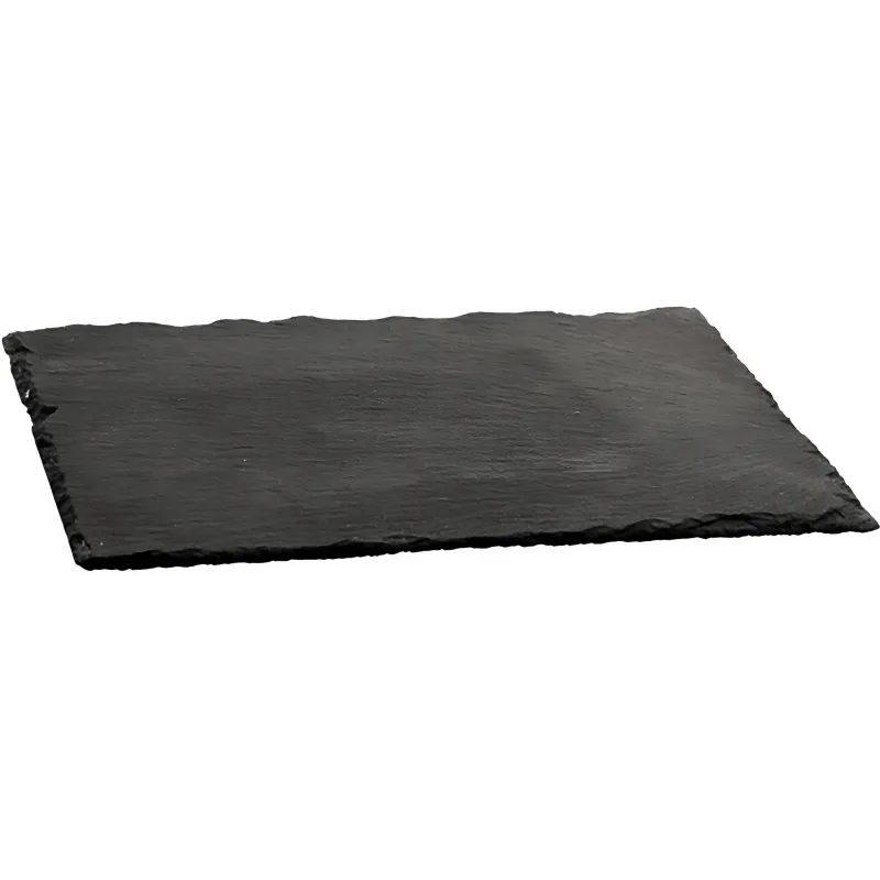 Блюдо для подачи прямоуг. 30х12 см.h=0,8 см. черн. сланец MGprof , 69758