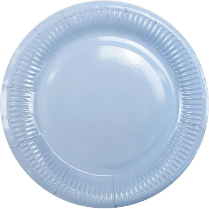 Набор тарелок бумажных ламинированных Light Blue 18см 6 шт в наборе