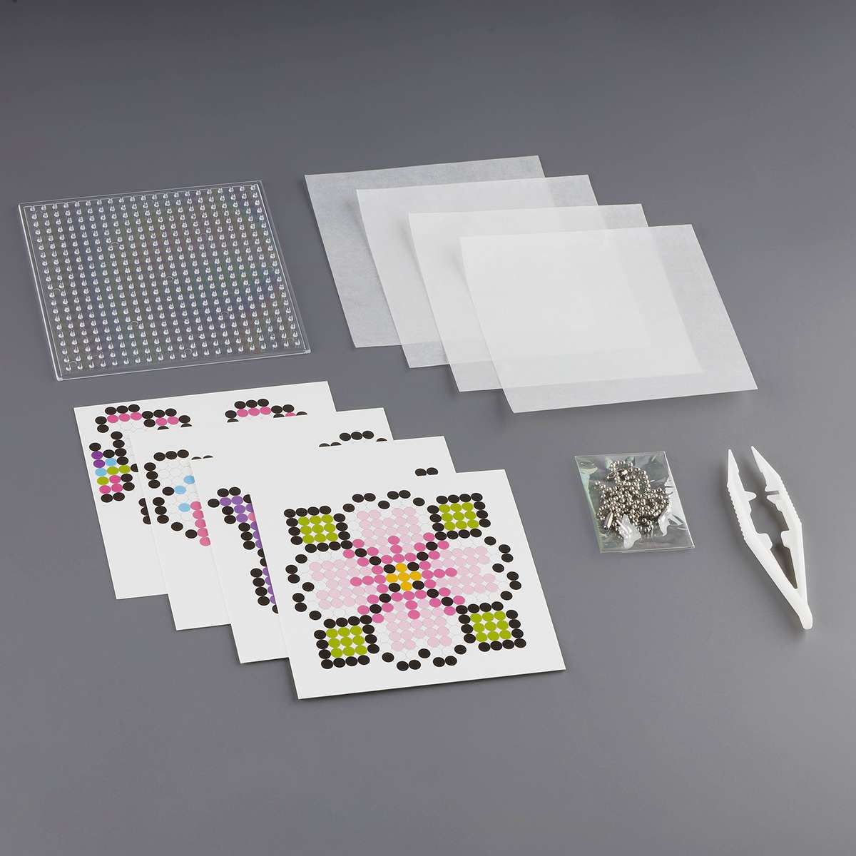 Термомозаика ТРИ СОВЫ "Единорог", набор инструментов и аксессуаров, трафареты, картонная коробка