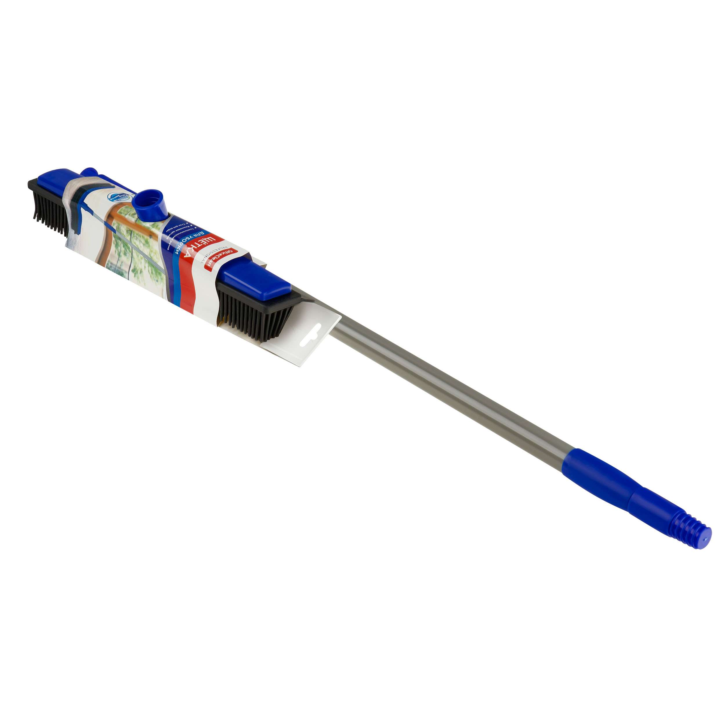 Щетка с резиновой щетиной и сгоном OfficeClean Professional 32см, щетина 3,5см, рукоятка 72-120см