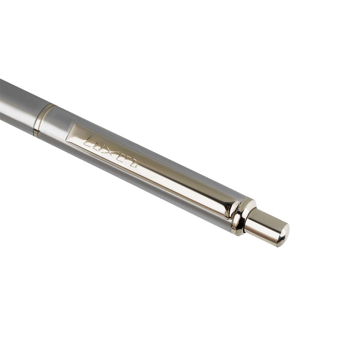 Ручка шариковая Luxor "Cosmic" синяя, 1,0мм, корпус хром, кнопочный механизм, футляр