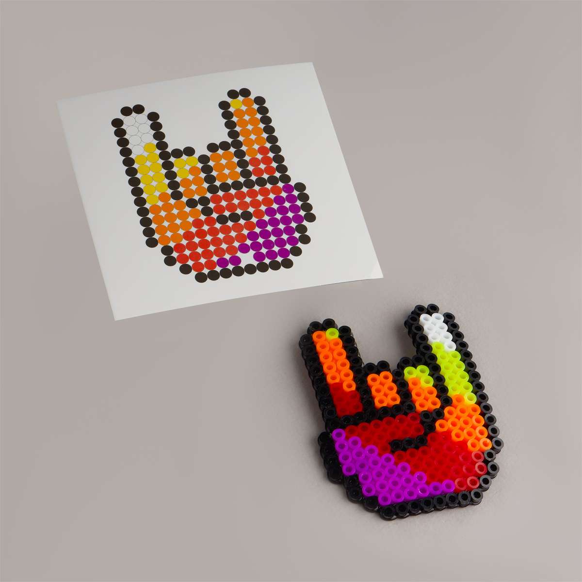 Термомозаика ТРИ СОВЫ "Пицца", набор инструментов и аксессуаров, трафареты, картонная коробка