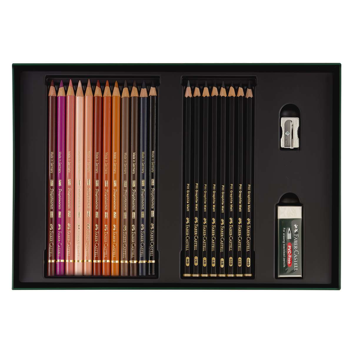 Набор художественных изделий Faber-Castell "Polychromos & Pitt Graphite Matt ", 50 предметов,  студи
