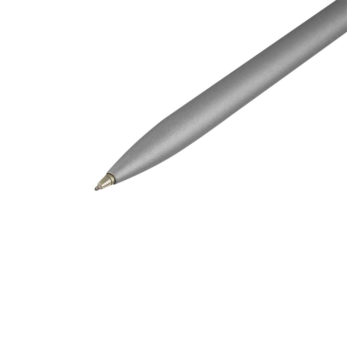 Ручка шариковая Luxor "Sleek" синяя, 0,7мм, корпус серый металлик, поворотный механизм, футляр