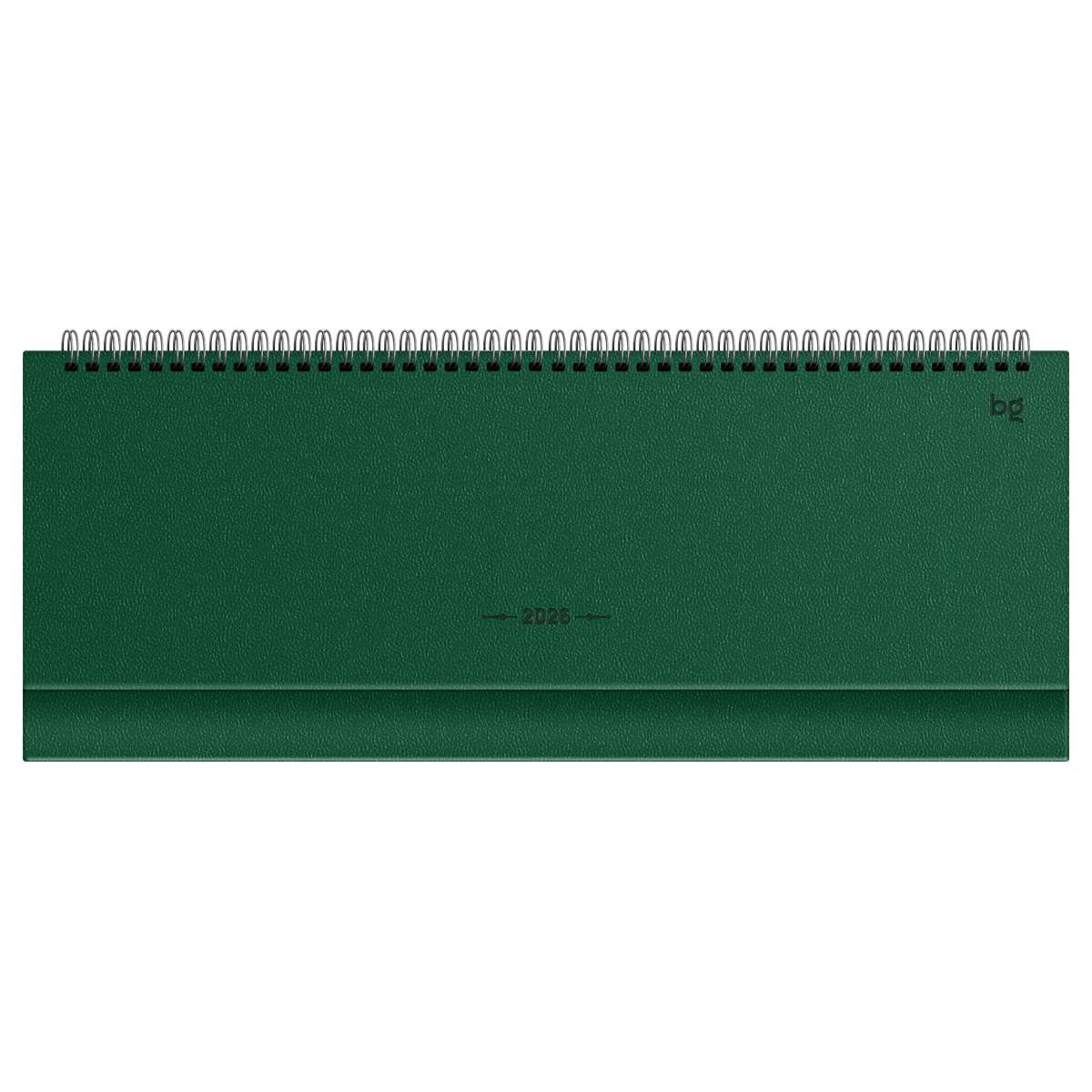Планинг датированный 2026г., 64л., 330*130мм, балакрон, BG "Ariane.Dark green", тёмно-зеленый, отд.ф