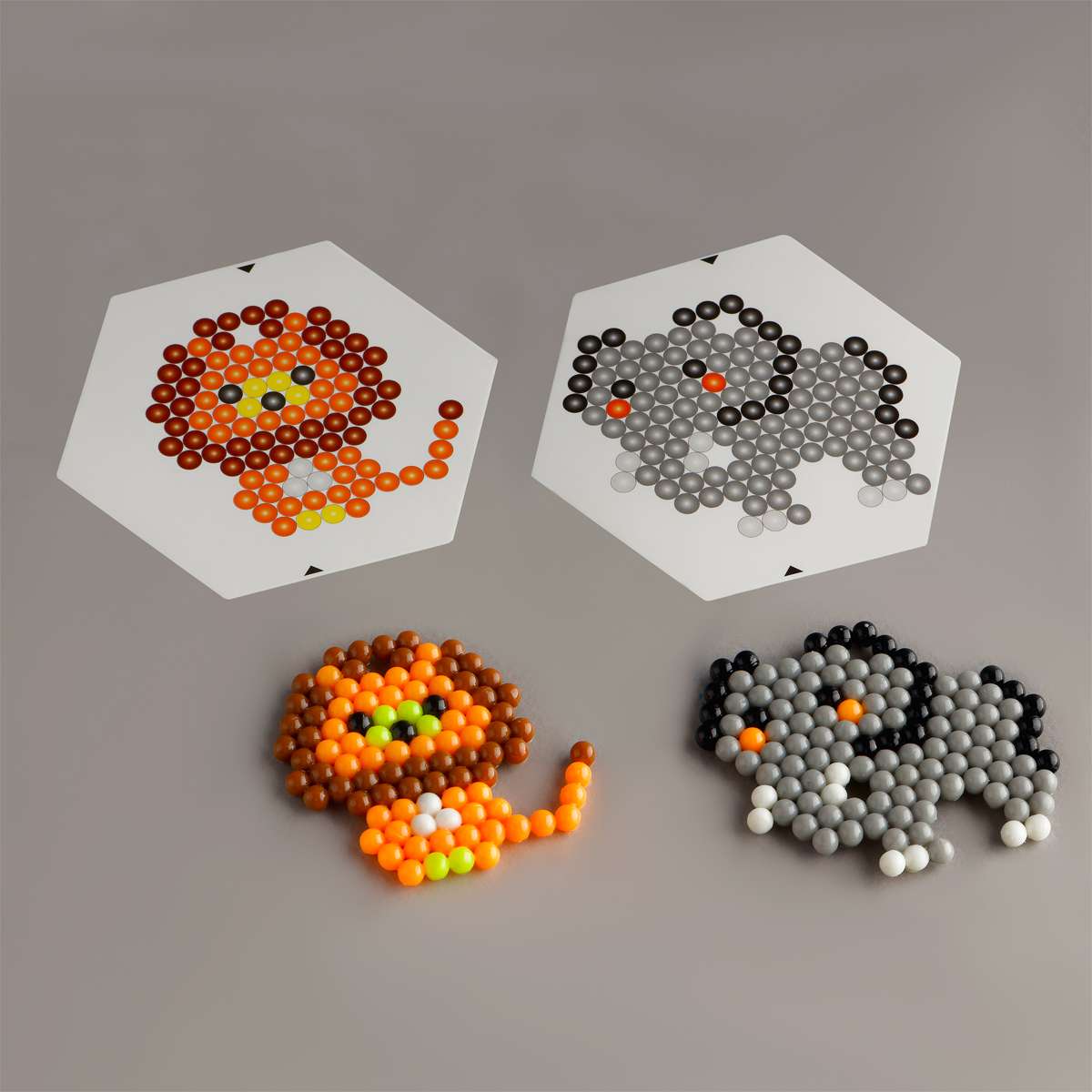 Аквамозаика ТРИ СОВЫ "Зоопарк", набор инструментов и аксессуаров, трафареты, картонная коробка 11*14