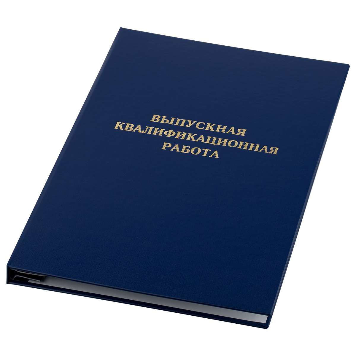 Папка "Выпускная квалификационная работа" А4, ArtSpace, бумвинил, гребешки/сутаж, без листов, синяя