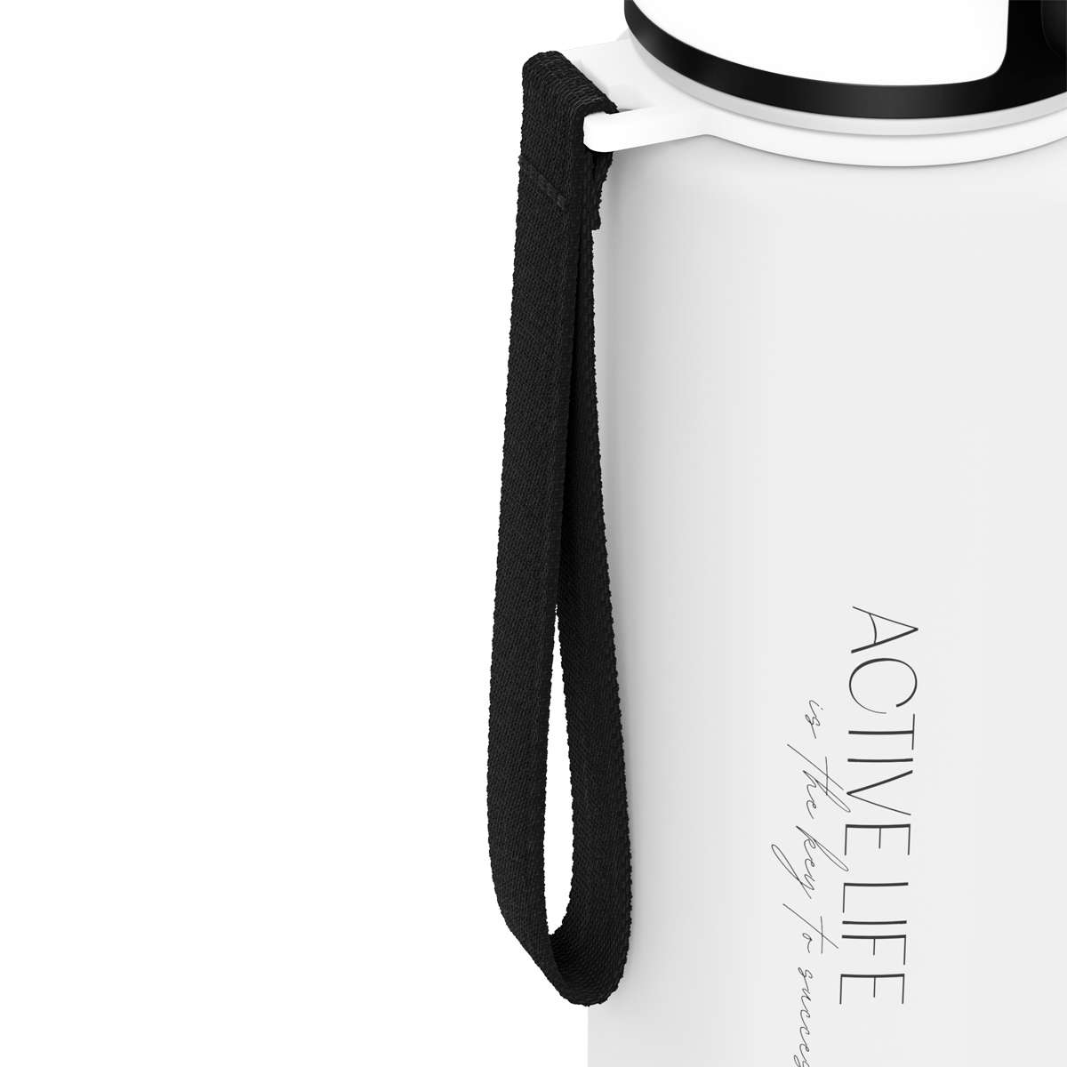 Бутылка для воды MESHU "Active" 600мл, пластик, белая