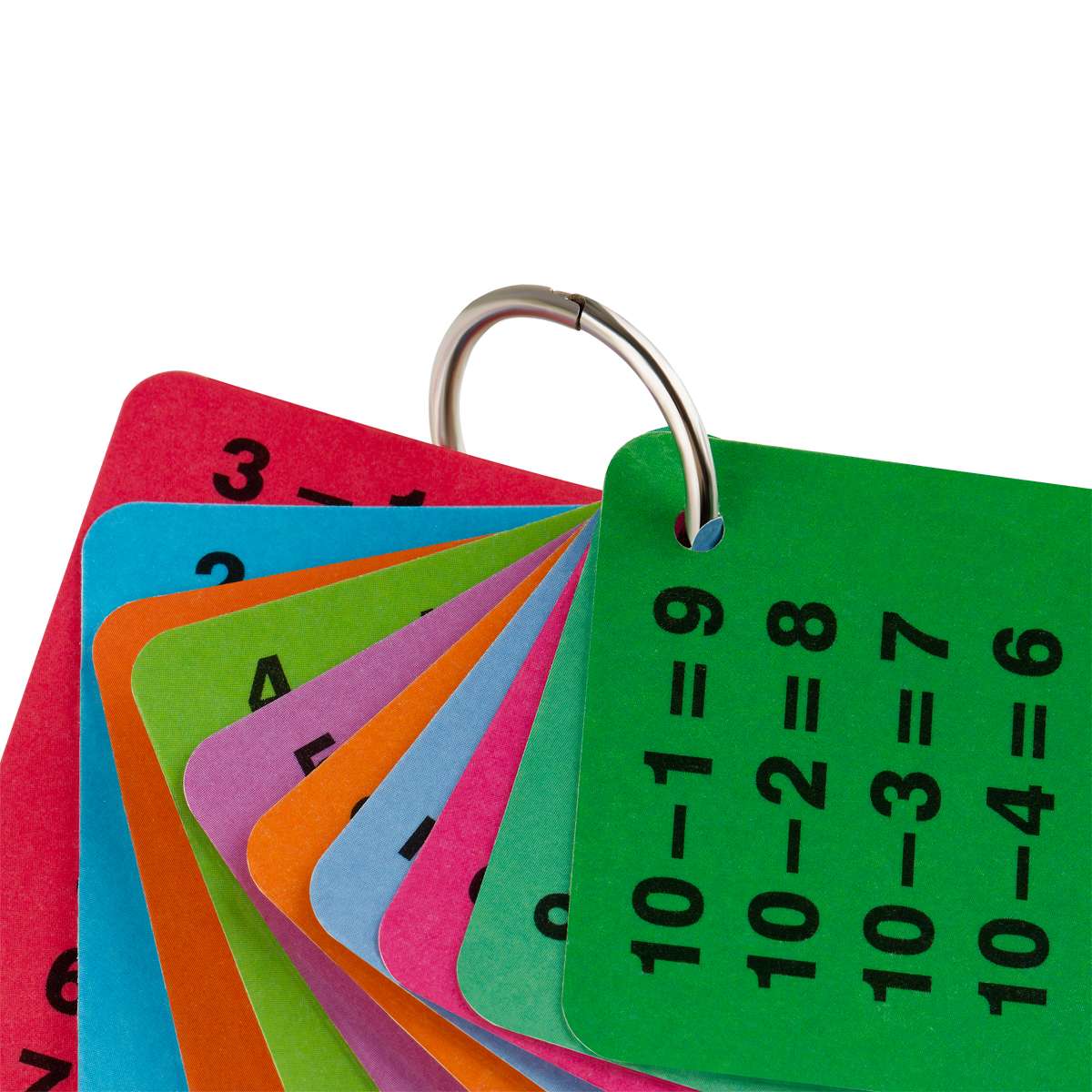 Обучающие карточки ТРИ СОВЫ "Таблица сложения/Таблица вычитания", 10шт., двусторонние, ламинированны