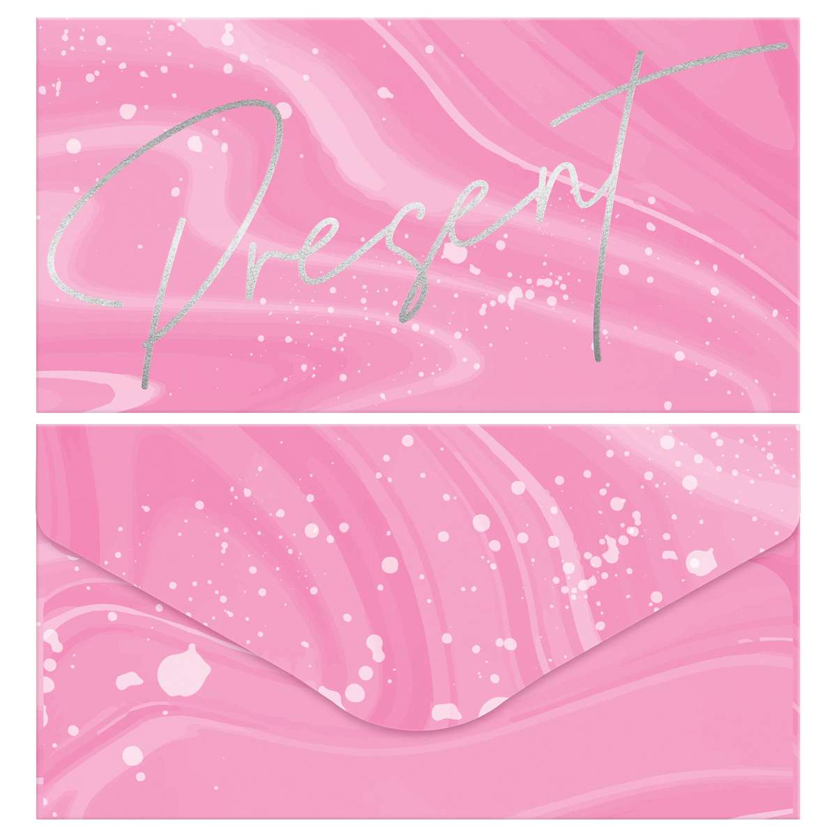 Конверт для денег MESHU "Present" 85*164мм, матовая ламинация, фольга, 3 дизайна