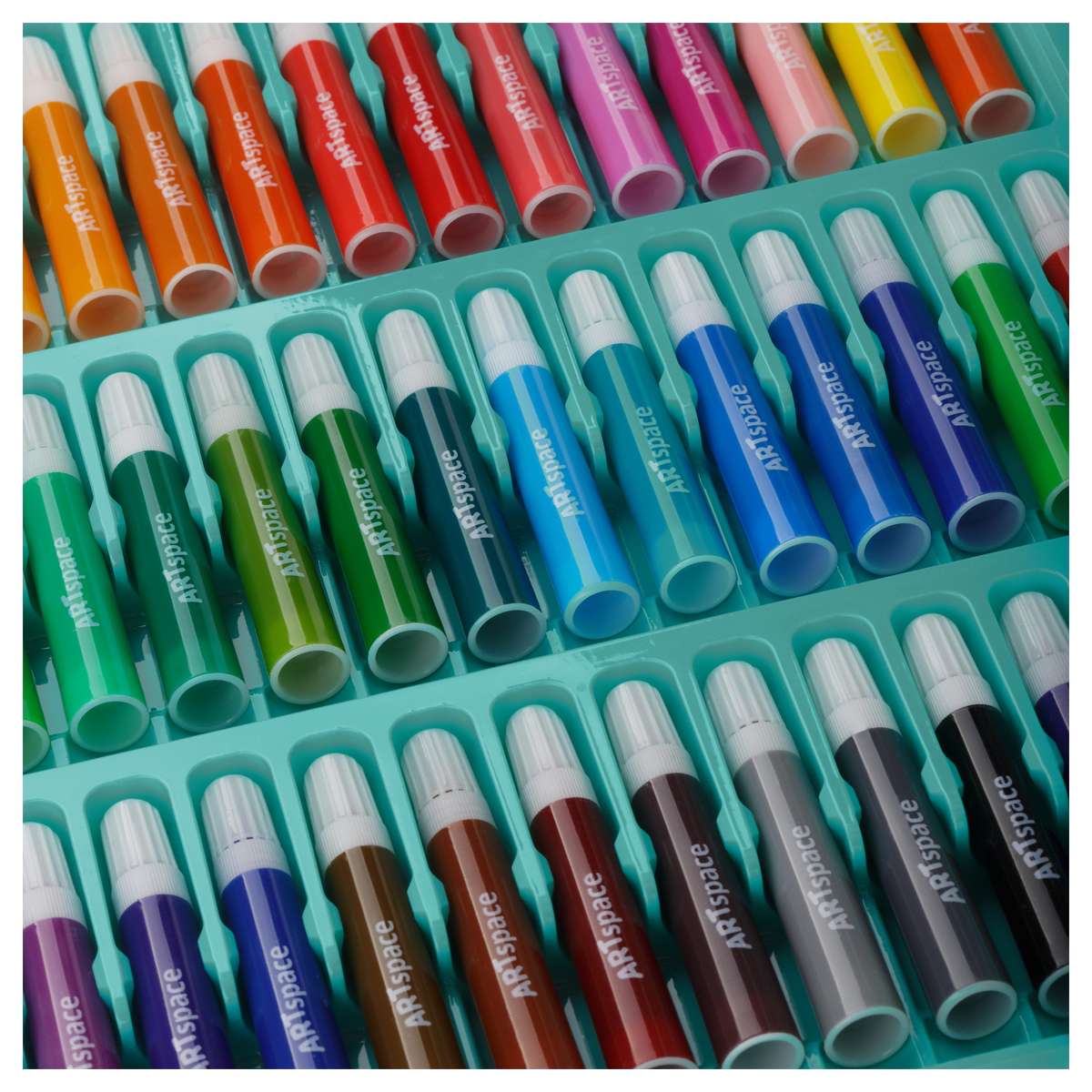 Набор для рисования ArtSpace 122 предмета. 42 шт. фломастеров, 31 шт. цв. карандашей, 1 шт. точилка,