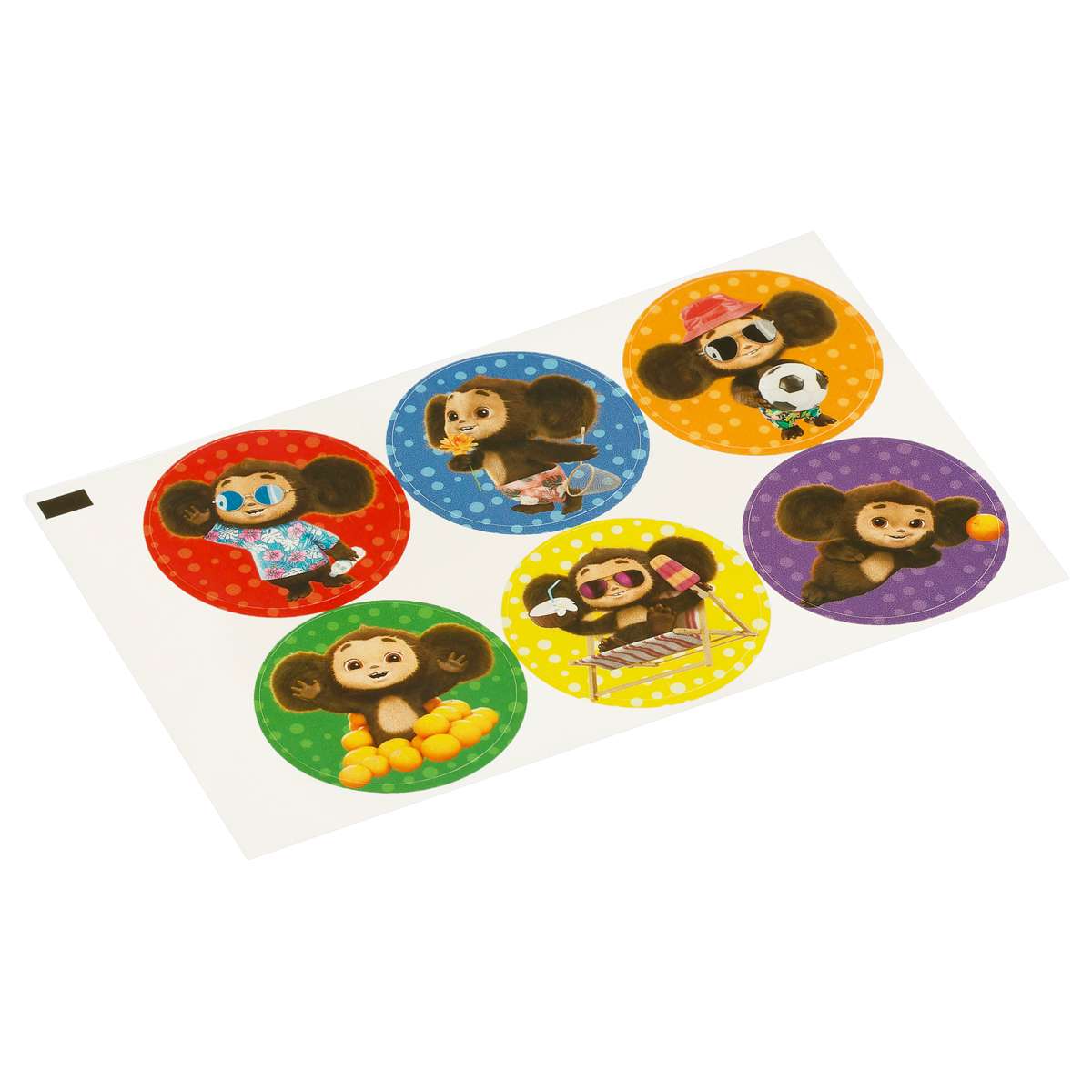 Краски пальчиковые классические с НАКЛЕЙКАМИ Мульти-Пульти "Чебурашка - Мои первые пальчиковые краск