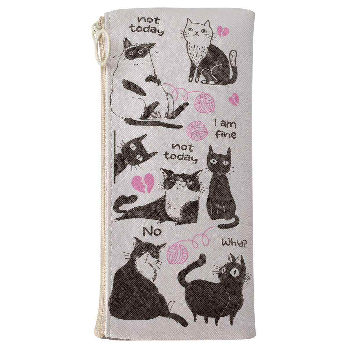 Пенал мягкий 200*100 MESHU "Cats", искусственная кожа