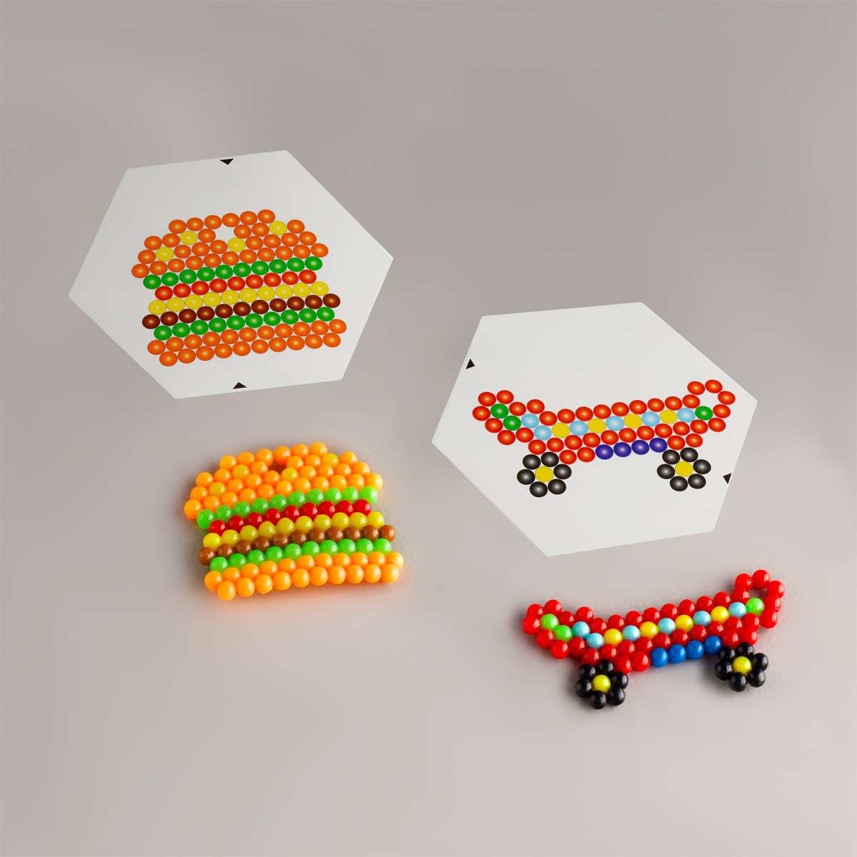 Аквамозаика ТРИ СОВЫ "Главный герой", набор инструментов, трафареты, картонная коробка 12*12см