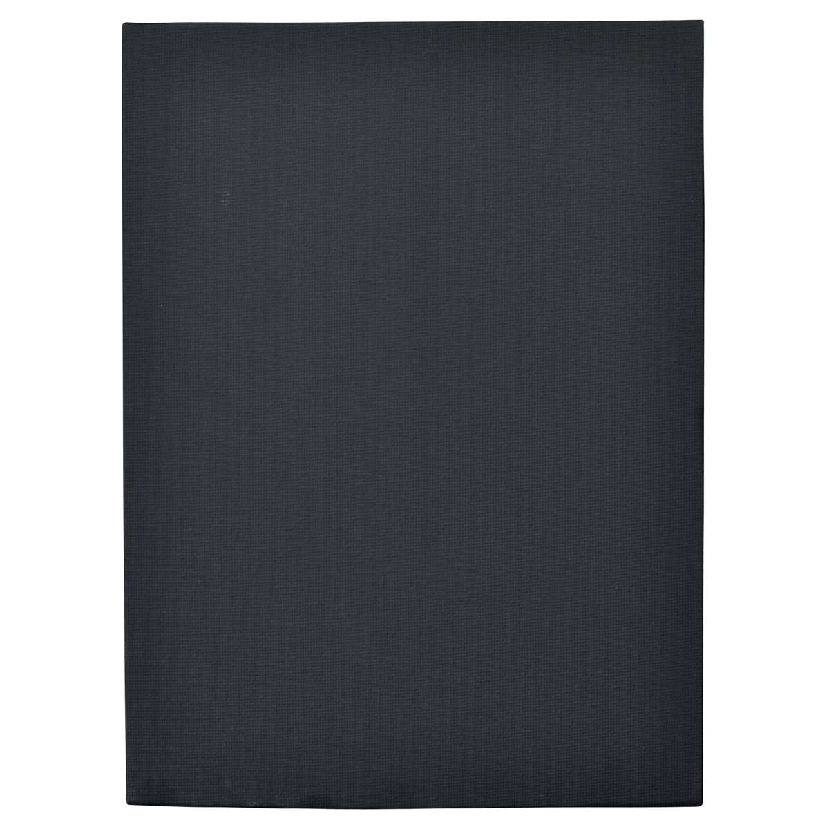 Холст на МДФ Гамма "Студия", 18*24см, цвет черный, 100% хлопок, 280г/м2, мелкое зерно