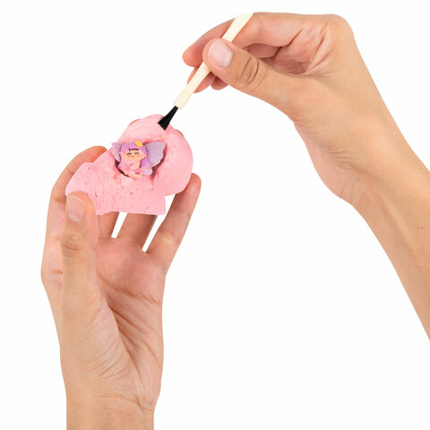 Набор для раскопок "Русалки, феи, единороги", 12 видов, карточки, инструменты, BRAUBERG KIDS, 665130