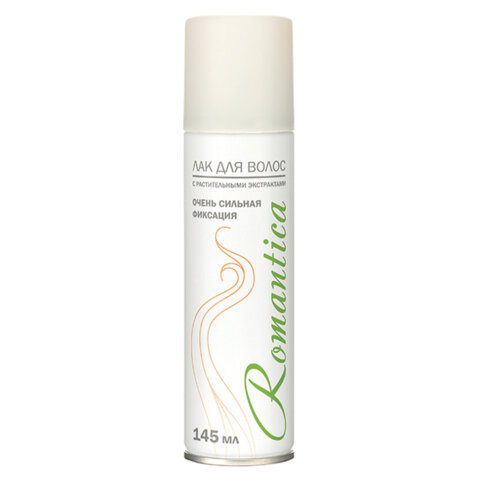 Лак для волос с растительными экстрактами 145 мл, РОМАНТИКА, очень сильная фиксация, СИБИАР, 5-01.04