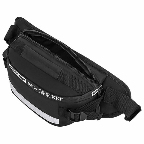 Сумка на пояс HEIKKI RIO (ХЕЙКИ), 2 отд, регулируемый ремень, светоотраж. элемент, 36х9х13 см