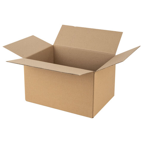 Гофроящик, длина 380 х ширина 280 х высота 225 мм, марка Т22, профиль В, FEFCO 0201 / ГОСТ, исполнен