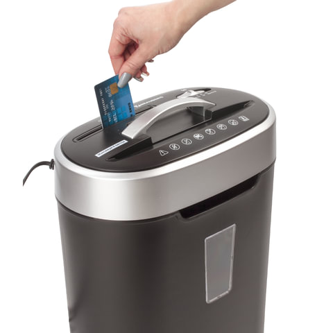 Уничтожитель (шредер) BRAUBERG S8, 4 уровень секретности, фрагменты 4х18 мм, 8 листов, корзина 16 ли