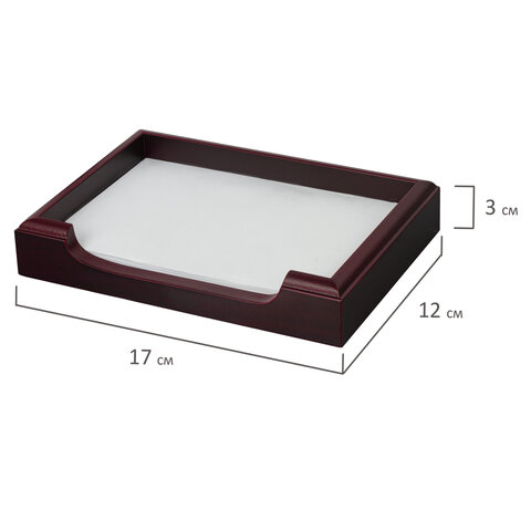 Набор подарочный настольный BESTAR "Apollon" из дерева, 6 предметов, цвет "красное дерево", 236353