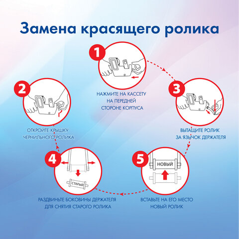 Красящие ролики для этикет-пистолетов, 20 мм, КОМПЛЕКТ 2 шт., 1 строчные, BRAUBERG (290435, 290436),