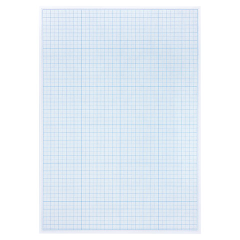 Бумага масштабно-координатная (миллиметровая), папка, А4, голубая, 20 листов, ПЛОТНАЯ 80 г/м2, STAFF