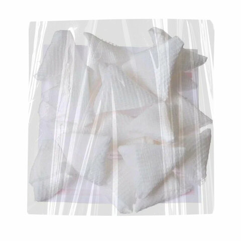 Тампоны марлевые треугольные 3 см, нестерильные КОМПЛЕКТ 100 шт., однослойные, плотность 32 г/м2, NF