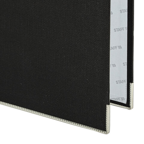 Папка-регистратор STAFF "Profit" с покрытием из ПВХ, 50 мм, с уголком, черная, СЪЕМНЫЙ МЕХАНИЗМ, 272