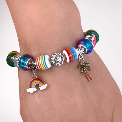 Набор для создания бижутерии и украшений 117 элементов МЕГА НАБОР, бусины, браслеты, подвески, BRAUB