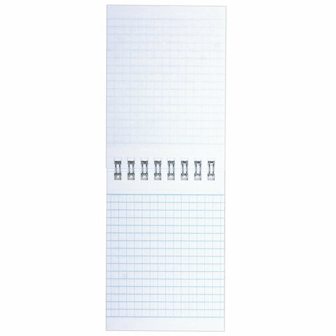 Блокнот МАЛЫЙ ФОРМАТ А7 75х105 мм, 40 л., гребень, картон, клетка, BRAUBERG "Minimal Classic", 11643