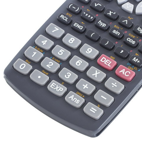 Калькулятор инженерный STAFF STF-810 (161х85 мм), 240 функций, 10+2 разрядов, двойное питание, 25028