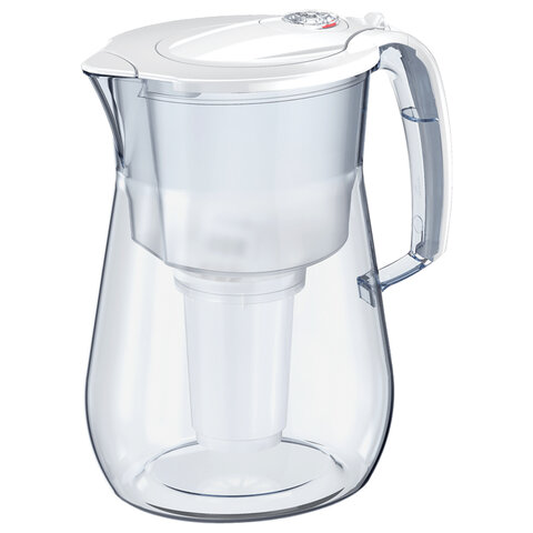 Кувшин-фильтр для очистки воды АКВАФОР "Прованс А5", 4,2 л, со сменной кассетой, белый, 519168