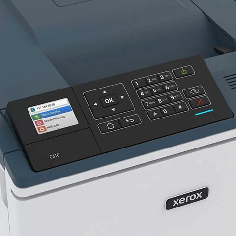 Принтер лазерный ЦВЕТНОЙ XEROX C310, А4, 33 стр./мин., 80000 стр./мес, ДУПЛЕКС, Wi-Fi, сетевая карта
