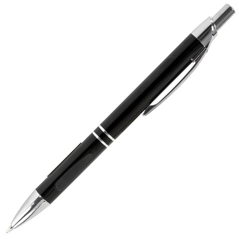 Ручка подарочная шариковая BRAUBERG "Minister", корпус ассорти, резиновые вставки, узел 1 мм, линия 