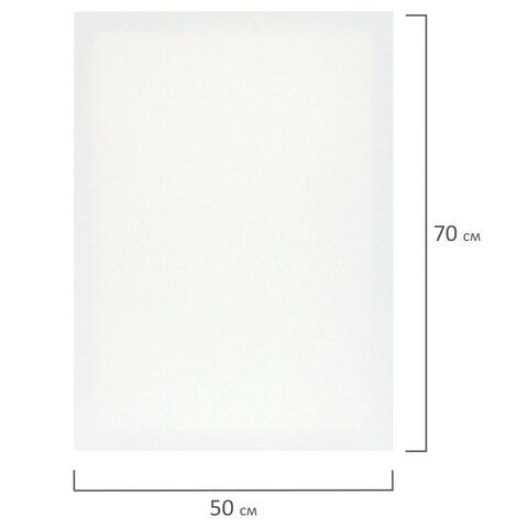 Холсты на подрамнике НАБОР 3 шт. (30х40 см, 40х50 см, 50х70 см), 280 г/м2, грунт, хлопок, BRAUBERG A