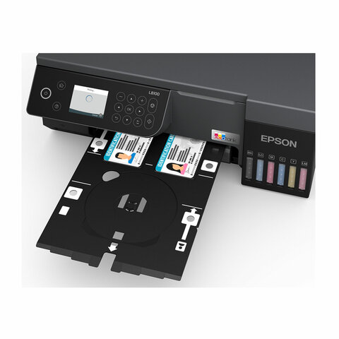 МФУ струйное EPSON L8100 "3 в 1", А4, 22 стр./мин, 5760х1440, печать на CD/DVD, Wi-Fi, СНПЧ, C11CK94