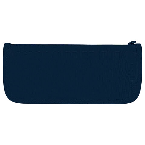 Пенал мягкий BRAUBERG KIDS, 2 отделения, полиэстер, "Dark blue", 22x10x6 см, 273551