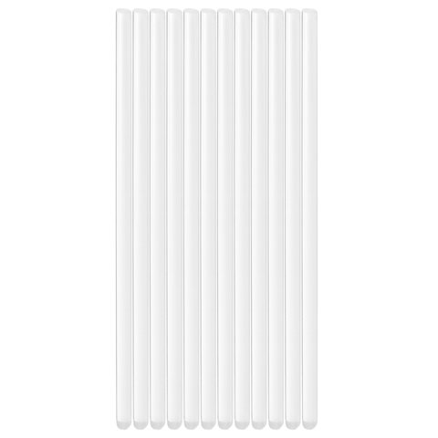 Клеевые стержни, диаметр 7 мм, длина 200 мм, прозрачные, комплект 12 шт., BRAUBERG, европодвес, 6702