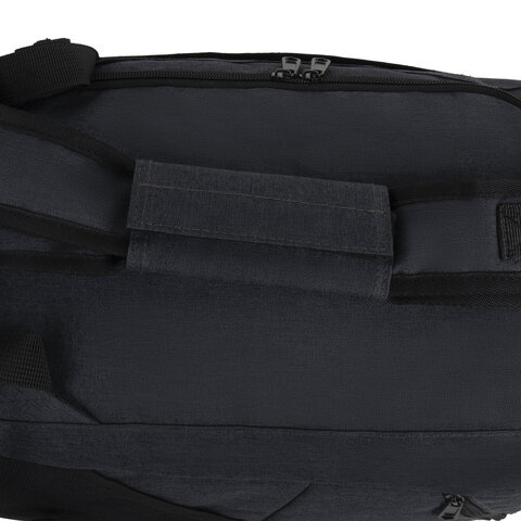 Сумка спортивная HEIKKI TRAVEL (ХЕЙКИ) с отделением для обуви, 7 карманов, темно-серая, 23х48х25 см,