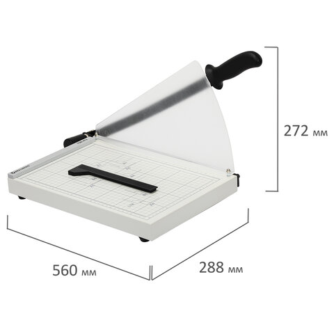 Резак сабельный BRAUBERG KATANA TSM-412, А4, на 12 л., длина реза 340 мм, металлическое основание, з