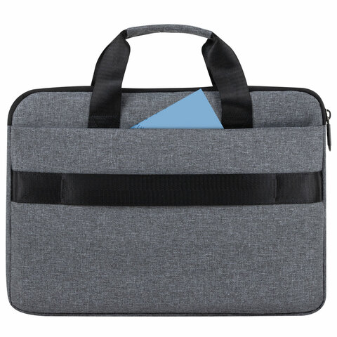 Сумка портфель HEIKKI ULTRA (ХЕЙКИ) с отд. для ноутбука 15,6", Dusky, темно-серая, 28х39х3 см, 27260